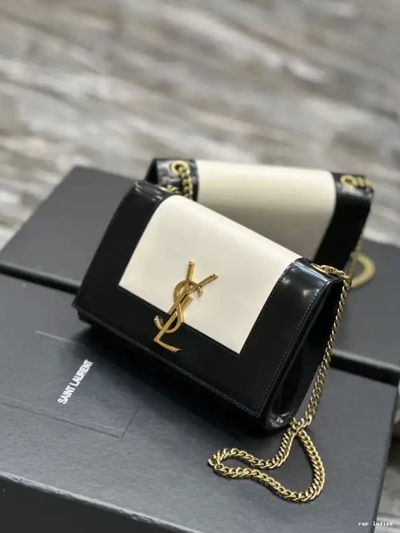 Repzbay REP shoulder leather small YSL bag two-tone Kate 0522